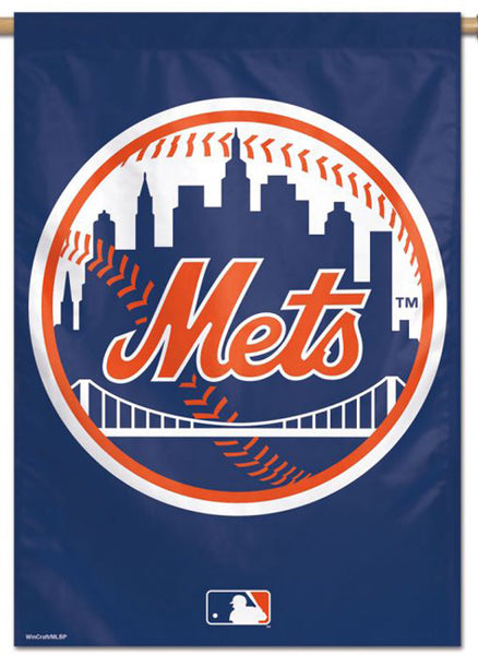New York Mets Official MLB Team Logo Premium 28x40 Wall Banner - Wincraft Inc.