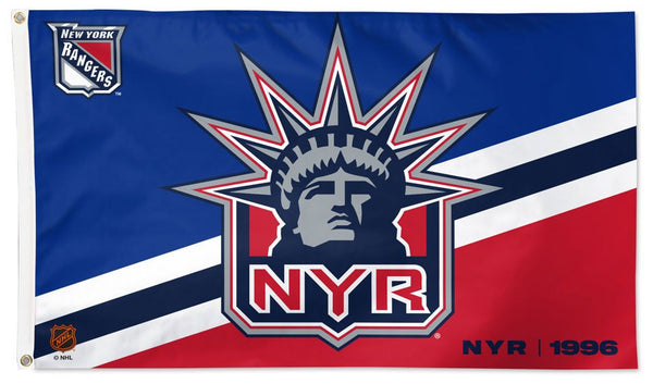 New York Rangers "Lady Liberty" Reverse-Retro Official NHL Hockey 3'x5' Flag - Wincraft Inc.