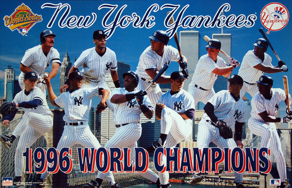 New York Yankees 1996 World Series Champions Commemorative Poster