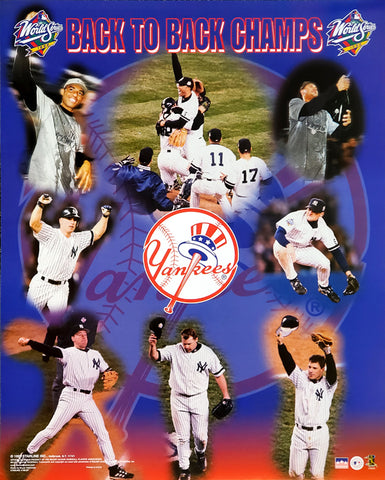 New York Yankees Back-to-Back World Champs (1998-99) Poster