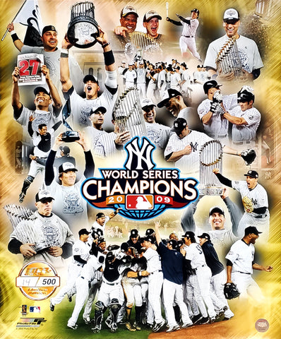 New York Yankees 2009 World Series Champions Premium Poster Print (L.E. /500) - Photofile Inc.