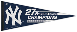 New York Yankees 27-Time World Series Champions Premium MLB Felt Pennant - Wincraft