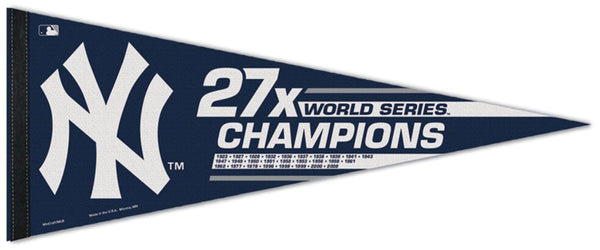 27 Time World Champions Yankees Custom Framed Patch Display With (27) World  Series Patches