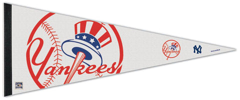 New York Yankees "Hat-and-Bat" Cooperstown Collection Premium MLB Team Logo Felt Pennant - Wincraft
