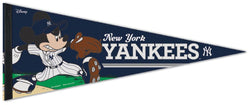 New York Yankees "Mickey Mouse Flamethrower" Official MLB/Disney Premium Felt Pennant - Wincraft Inc.