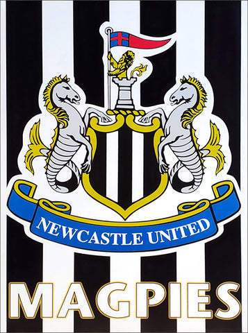 Newcastle United FC Official Magpies Team Crest Poster - U.K. 1999