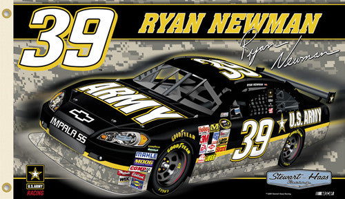 Ryan Newman "Newman Nation" 3'x5' Flag (2009) - BSI Products