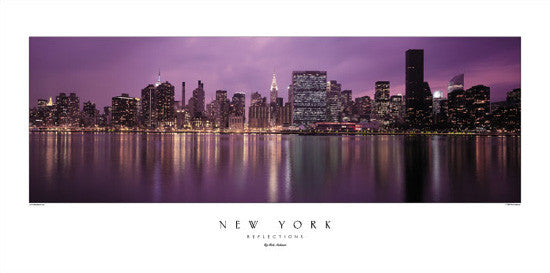 New York "Reflections" (Skyline at Sunset) - Rick Anderson