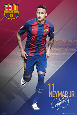 Neymar Jr. "In Action" FC Barcelona Signature Series Official Poster - GB Eye 2016/17