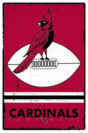 Chicago Cardinals (Arizona Cardinals) NFL Heritage Series 1947-59 Syle Logo Poster