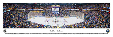 Buffalo Sabres First Niagara Center NHL Game Night Panoramic Poster - Blakeway