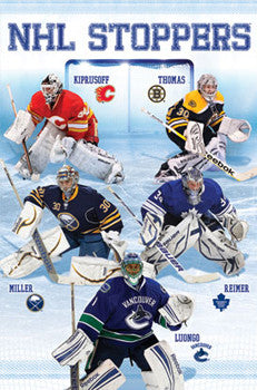 Hockey Goalies "NHL Stoppers 2011-12" Poster - Costacos Sports