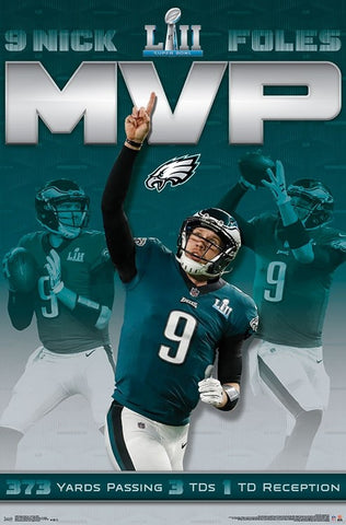 Nick Foles Philadelphia Eagles Super Bowl LII MVP Official Poster - Trends International