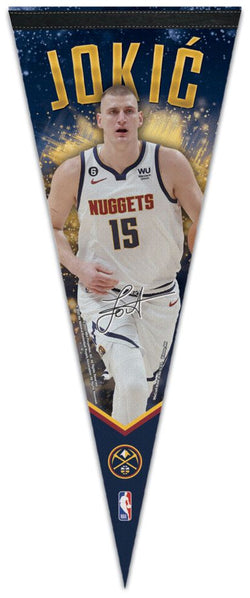 Nikola Jokic Denver Nuggets Signature-Series Premium Felt NBA Collector's Pennant - Wincraft