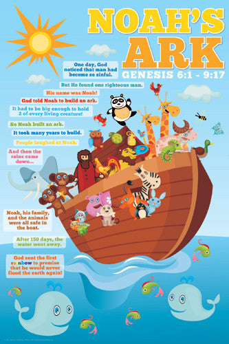 Noah's Ark for Kids Biblical Poster - Slingshot Publishing