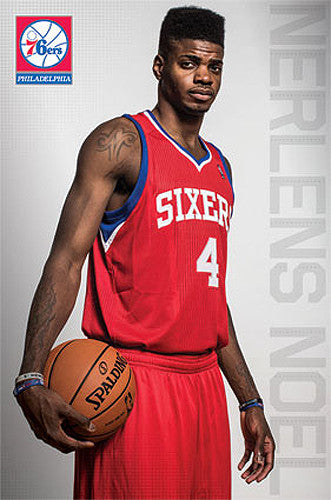 Nerlens Noel "Superstar" Philadelphia 76ers NBA Basketball Action Poster - Costacos 2014