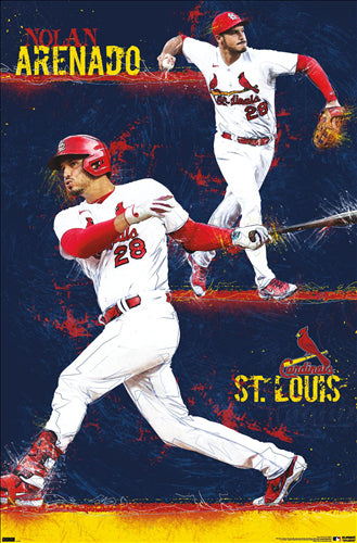 Nolan Arenado Masterpiece St. Louis Cardinals MLB Baseball Action Po –  Sports Poster Warehouse