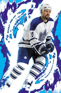Owen Nolan "Explosion" Toronto Maple Leafs Poster - Costacos 2003