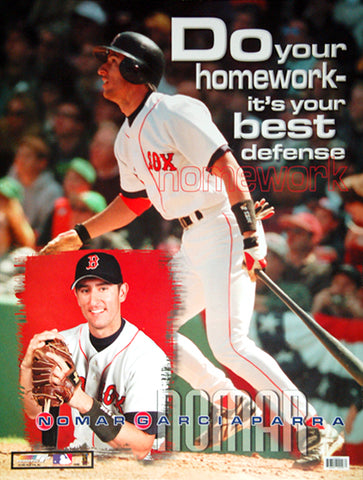 Nomar Garciaparra "Homework" Boston Red Sox Poster - Photo File 1999
