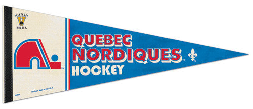 Quebec Nordiques Vintage Logo Canvas Print for Sale by VintageHockey
