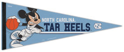 North Carolina Tar Heels Basketball "Mickey Mouse Point Guard" Official Disney NBA Premium Felt Collector's Pennant - Wincraft Inc.