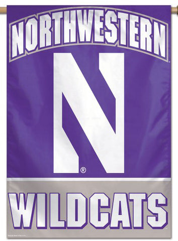 Northwestern University Wildcats Official NCAA Premium 28x40 Wall Banner - Wincraft Inc.