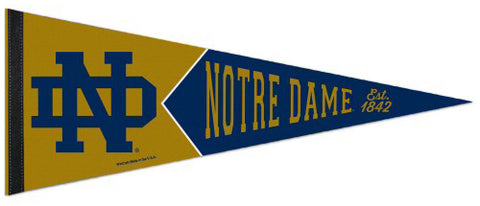 Notre Dame Fighting Irish College Vault 1950s-Style Official NCAA Team Logo Premium Felt Pennant - Wincraft Inc.