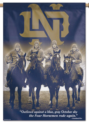 Notre Dame Fighting Irish Football The Four Horsemen Premium Wall Banner Flag - Wincraft Inc.