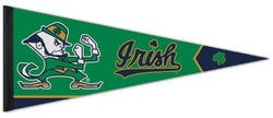 Notre Dame Fighting Irish Classic Leprechaun Style Official NCAA Team Logo Premium Felt Pennant - Wincraft Inc.