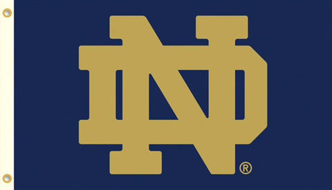 Notre Dame Fighting Irish "Golden ND" Official Team HUGE 3'x5' Flag - BSI Products