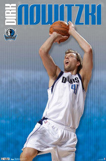 Dirk Nowitzki "Icon" Dallas Mavericks NBA Action Poster - Costacos 2012