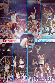 Denver Nuggets "77 Glory" Denver Nuggets Vintage Original Poster - Bi-Rite 1977