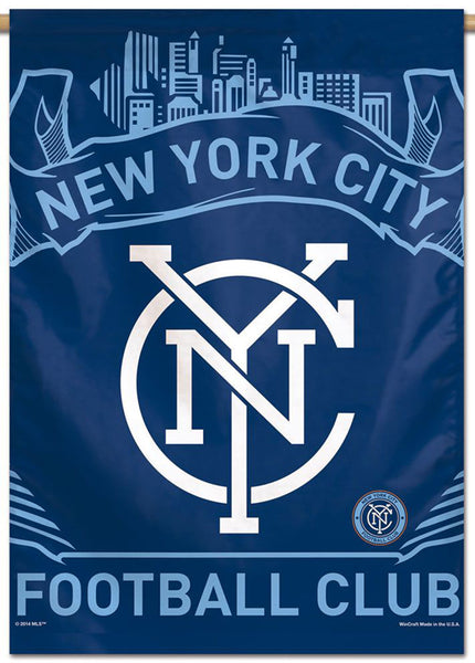 New York City FC Official MLS Soccer Team Logo 28"x40" Wall BANNER - Wincraft Inc.