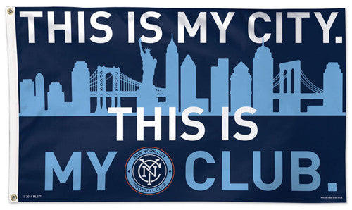 NYC FC New York City Football Club Official MLS Soccer DELUXE 3' x 5' Flag - Wincraft Inc.