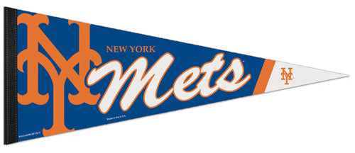 New York Mets Official MLB Baseball Team Logo-Style Premium Felt PENNANT - Wincraft Inc.