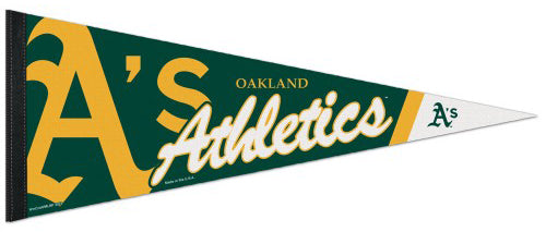 Oakland A's Official MLB Logo-Style Premium Felt Team Pennant - Wincraft Inc.