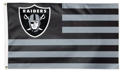 Oakland Raiders "Americana" Official NFL Football HUGE 3'x5' Deluxe-Edition Team FLAG - Wincraft