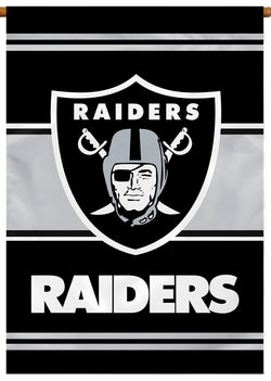 Oakland Raiders Official NFL Football Team Premium 28x40 Banner Flag - BSI Products