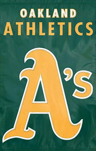 Oakland A's Official MLB Baseball Premium Applique Team Banner Flag - Party Animal