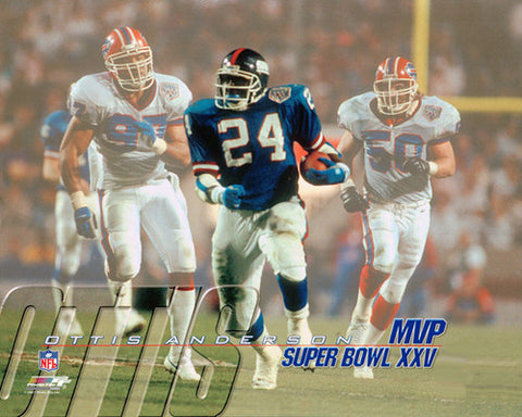 Ottis Anderson Super Bowl XXV (1991) MVP Commemorative Premium Poster - Photofile Inc.