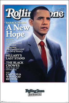 Barack Obama "A New Hope" Rolling Stone Cover Poster (March 2008) - Funky Enterprises
