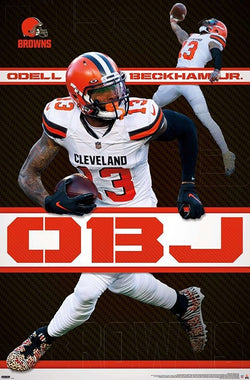 Odell Beckham Jr. "Game Breaker" Cleveland Browns NFL Action Wall Poster - Trends International