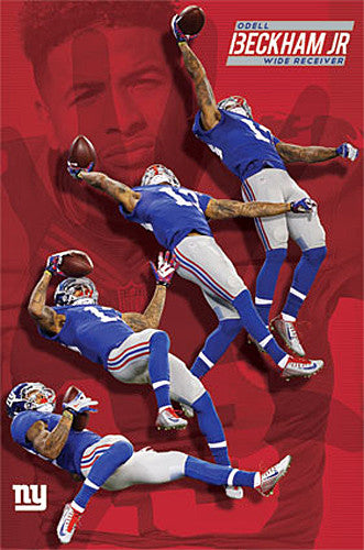 Odell Beckham Jr. "Multi-Action" Miracle Catch New York Giants Poster - Trends International
