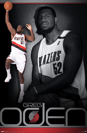 Greg Oden Portland Trail Blazers Official NBA Basketball Poster - Costacos 2008