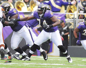 Michael Oher "Protector" (2010) Baltimore Ravens NFL Action Poster Print - Photofile 16x20