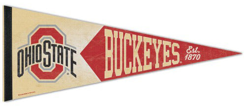 Ohio State Buckeyes NCAA College Vault Collection 1950s-Style Premium Felt Collector's Pennant - Wincraft Inc.