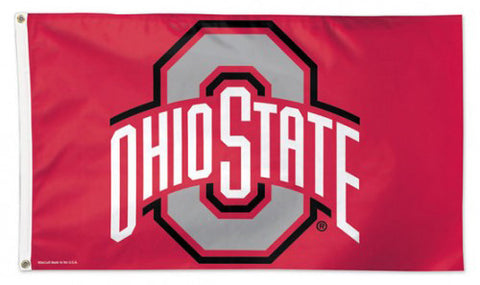 Ohio State Buckeyes Official NCAA Team Logo Deluxe-Edition 3'x5' Flag - Wincraft Inc.
