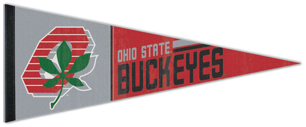 Ohio State Buckeyes Buckeye-Leaf-Retro-Style NCAA Premium Felt Collector's Pennant - Wincraft Inc.