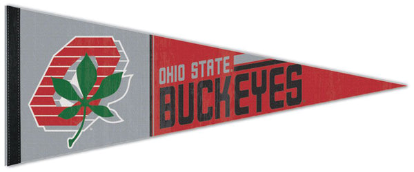 Ohio State Buckeyes Buckeye-Leaf-Retro-Style NCAA Premium Felt