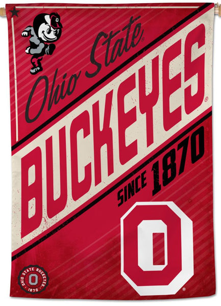 Ohio State Buckeyes "Since 1870" Official NCAA Team Premium 28x40 Wall Banner - Wincraft Inc.